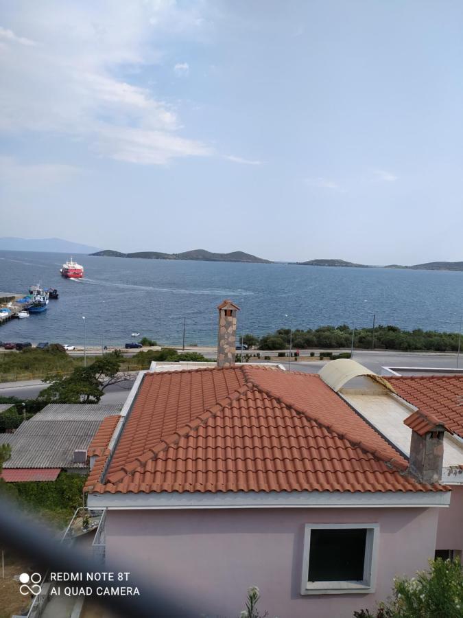 Port View House-Comfy Family Apartment-Panoramic View Néa Péramos Eksteriør billede